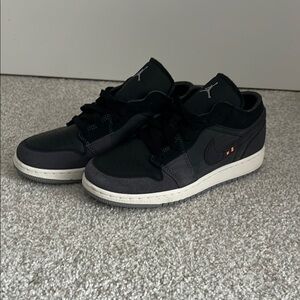 Jordan Black and Gray Sneakers